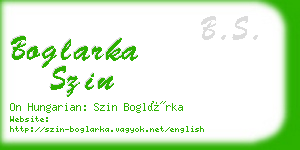 boglarka szin business card